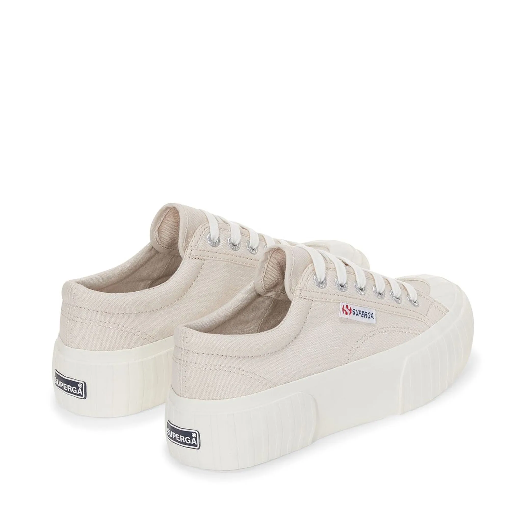 2631 Stripe Platform Sneakers - Beige Lt Avorio