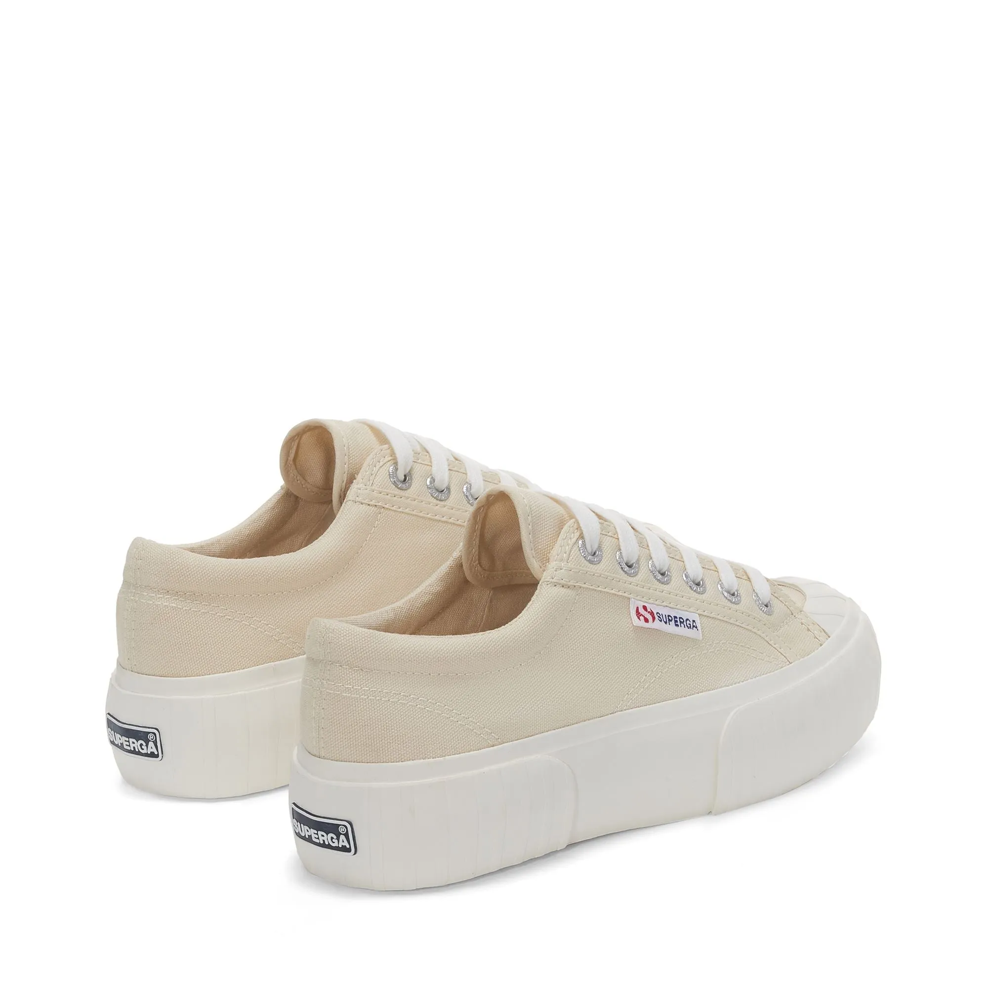 2631 STRIPE PLATFORM - Sneakers - Low Cut - Woman - BEIGE LT EGGSHELL-FAVORIO