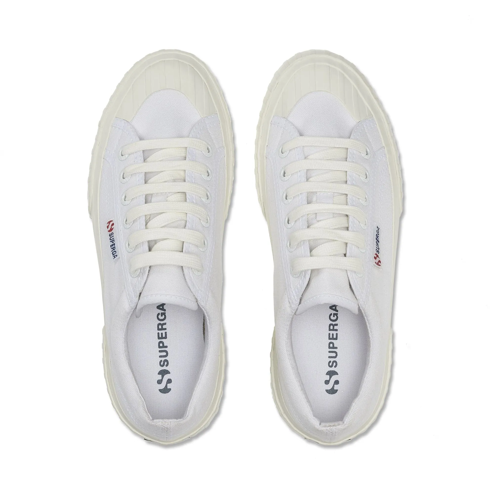 2631 STRIPE PLATFORM - Sneakers - Low Cut - Woman - WHITE-WHITE AVORIO