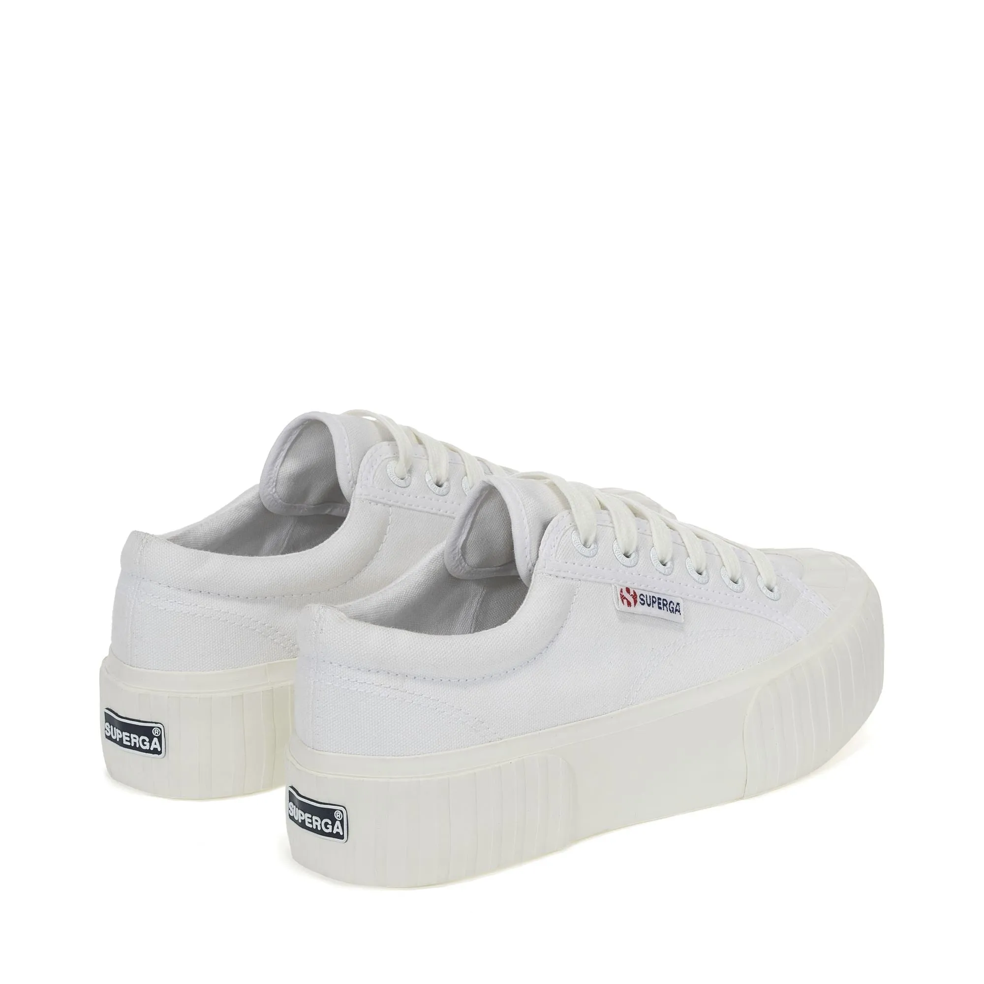 2631 STRIPE PLATFORM - Sneakers - Low Cut - Woman - WHITE-WHITE AVORIO