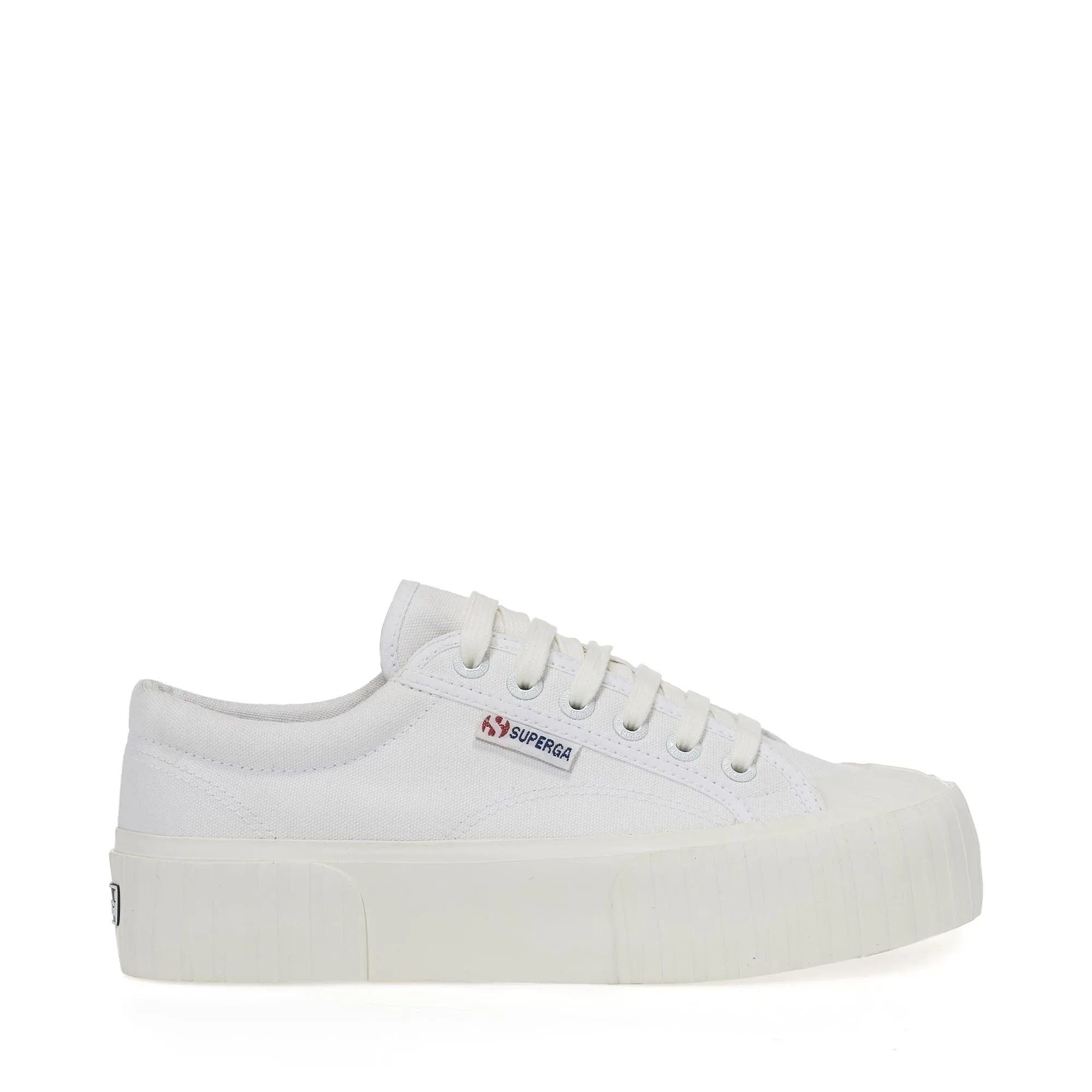 2631 STRIPE PLATFORM - Sneakers - Low Cut - Woman - WHITE-WHITE AVORIO