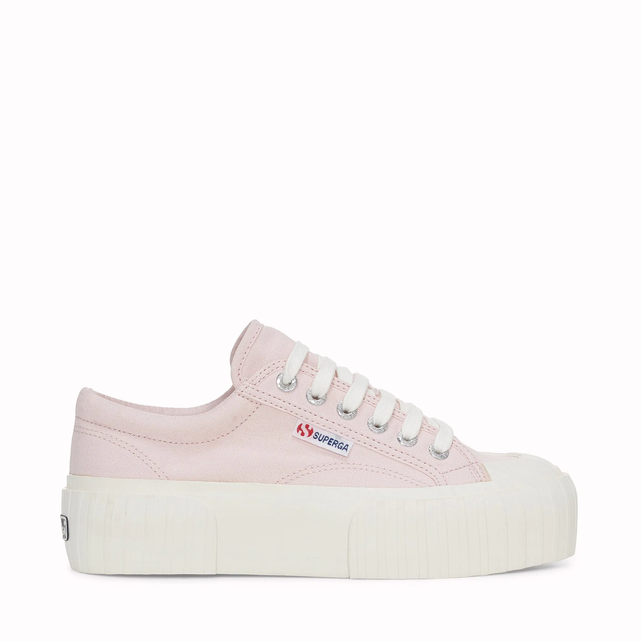 2631 Stripe Platform Sneakers - Pinkish Avorio