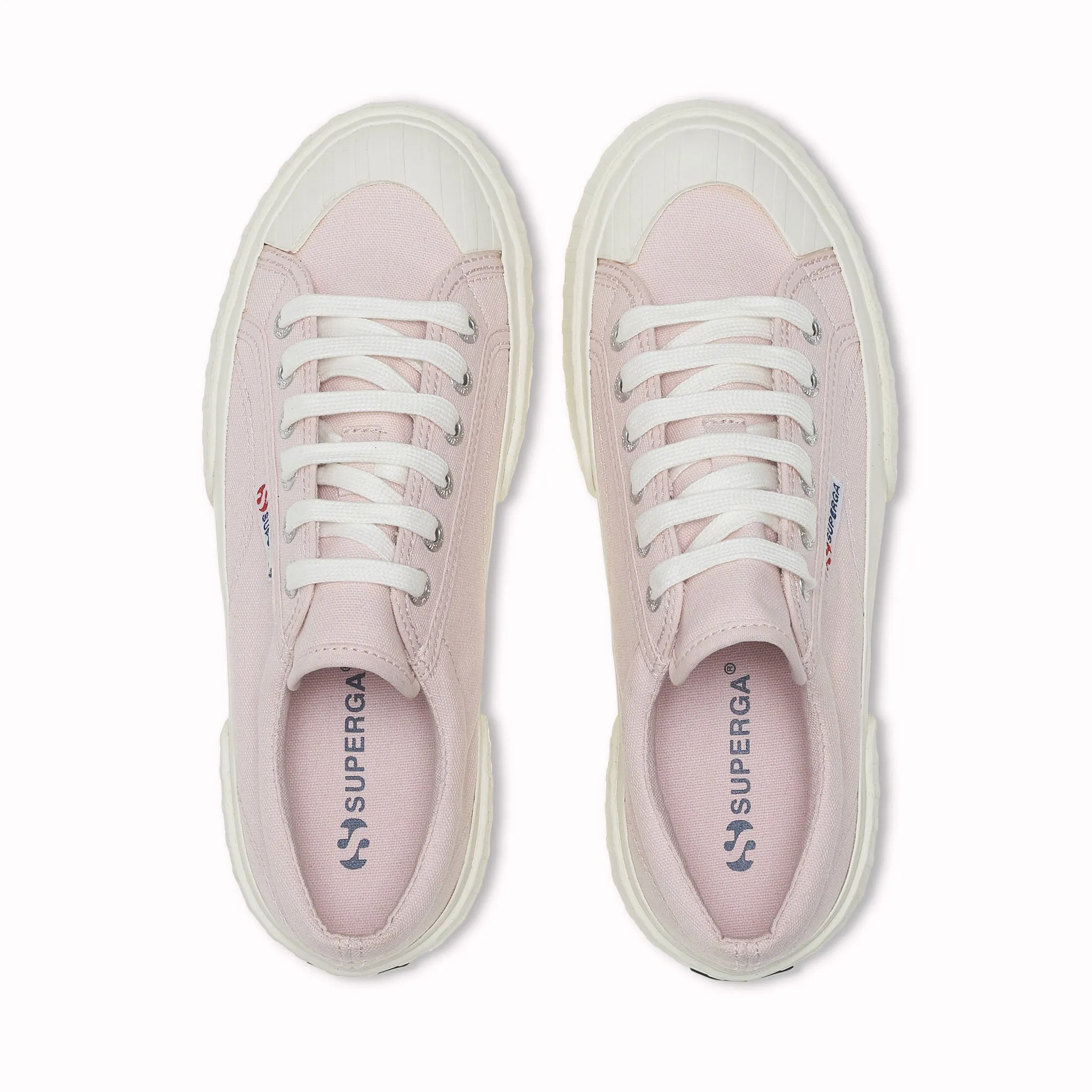 2631 Stripe Platform Sneakers - Pinkish Avorio