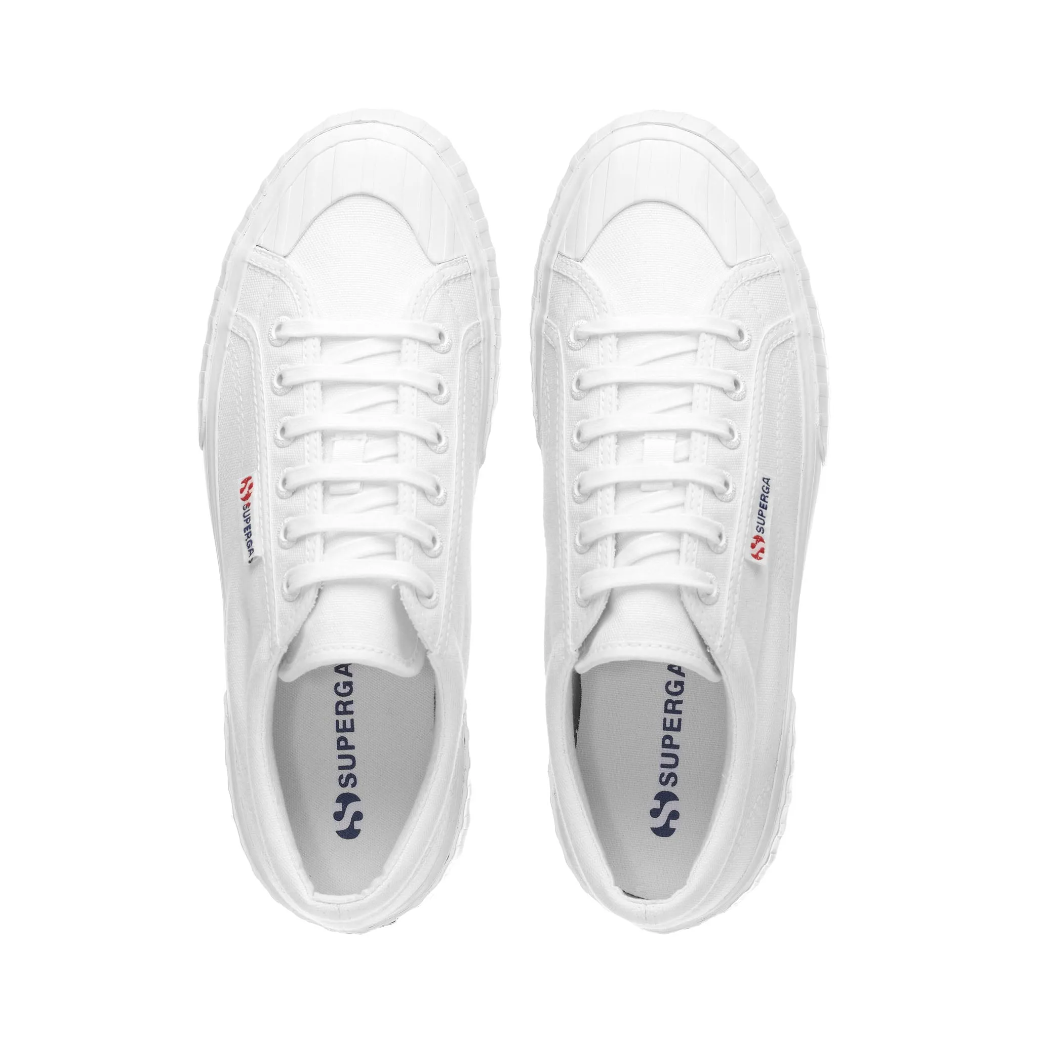 2631 Stripe Platform Sneakers - White