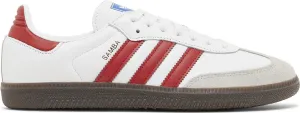 Adidas Samba OG White Scarlet