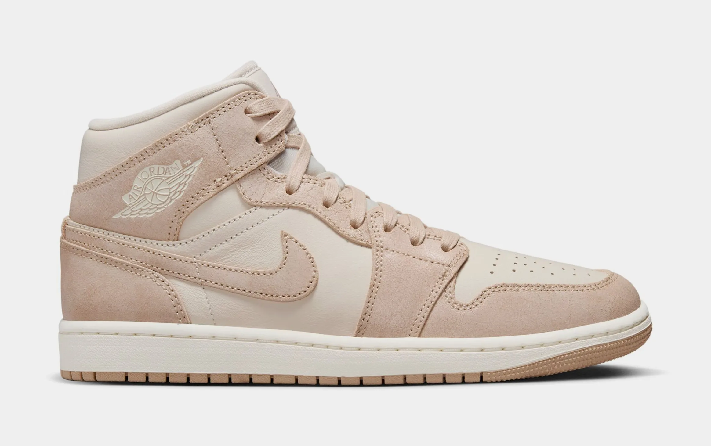 Air Jordan 1 Mid SE Womens Lifestyle Shoes (Beige/Brown)