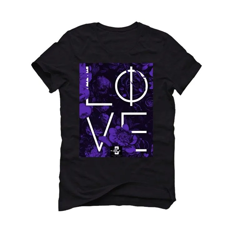 Air Jordan 13 “Court Purple” Black T-Shirt (LOVE)