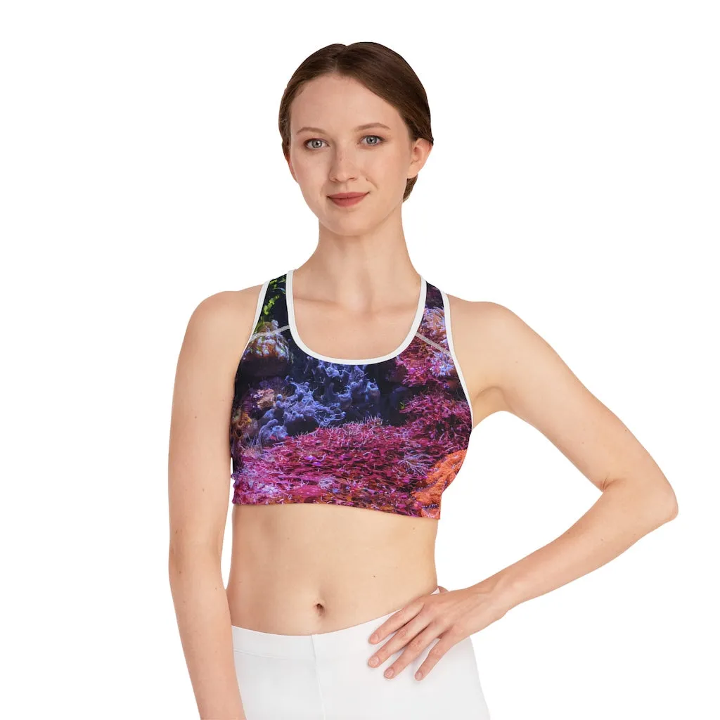 Aquarium Sports Bra (AOP)