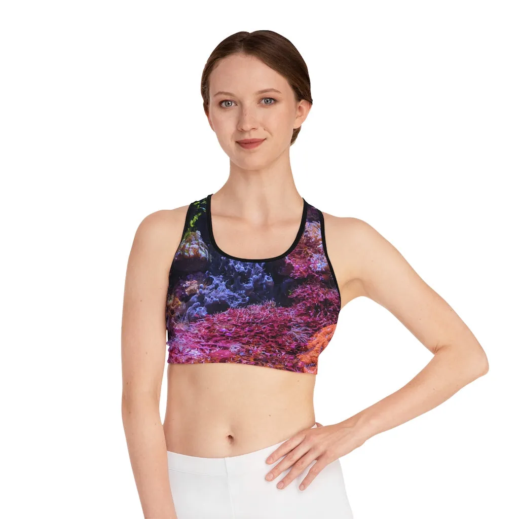 Aquarium Sports Bra (AOP)