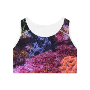 Aquarium Sports Bra (AOP)