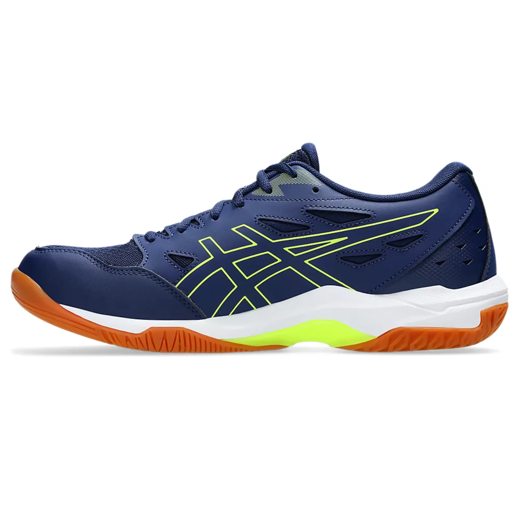 Asics Gel-Rocket 11 Men Multi Court Shoes - Blue Expanse/Safety Yellow