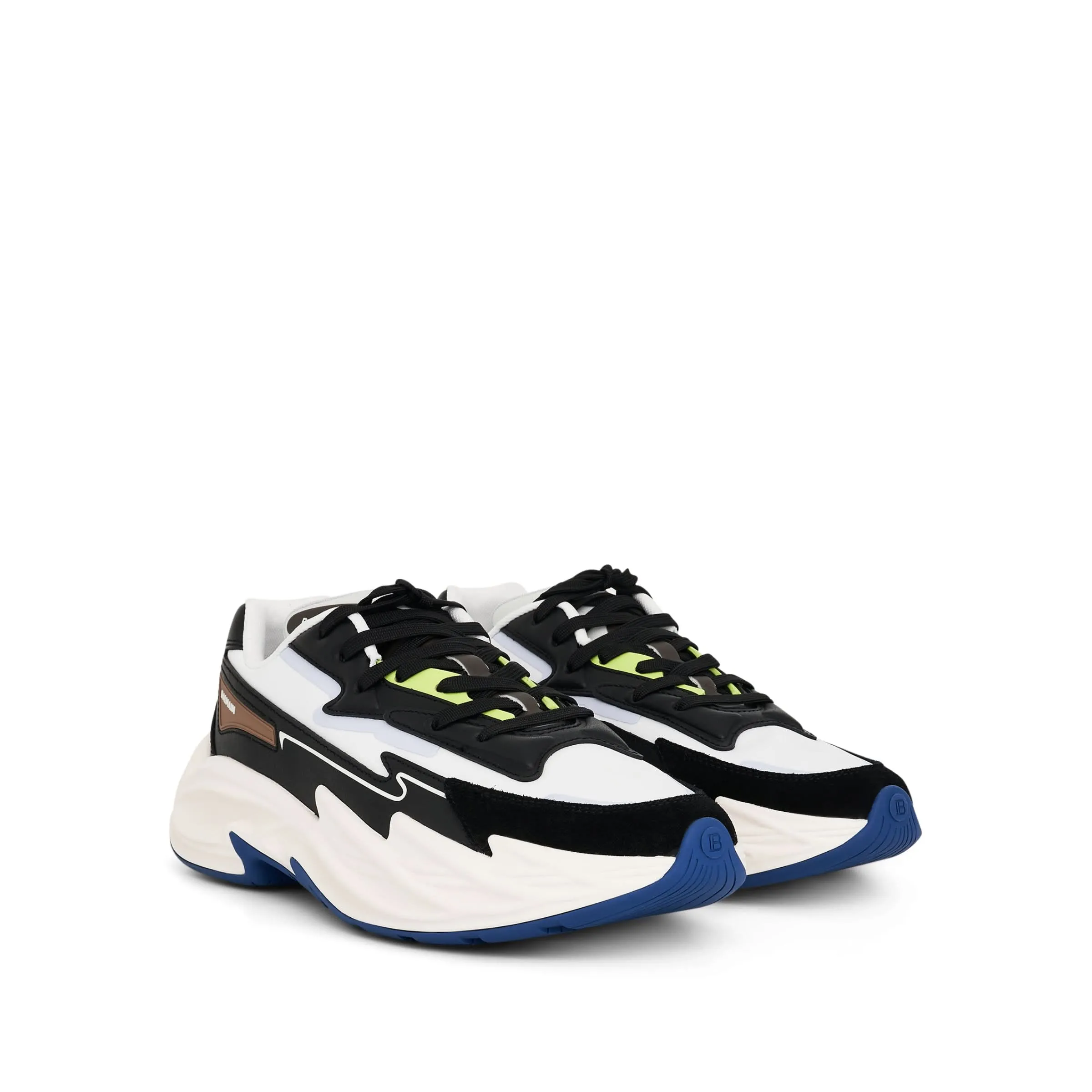 B-DR4G0N Low Sneaker in Blue/Yellow/Black