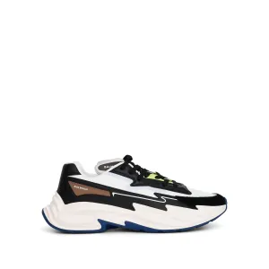 B-DR4G0N Low Sneaker in Blue/Yellow/Black