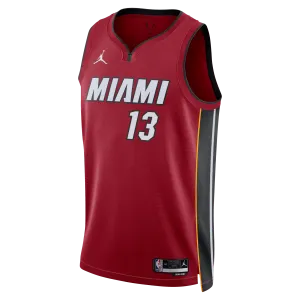 Bam Adebayo Nike Jordan Brand Miami HEAT Statement Red Swingman Jersey