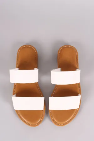 Bamboo Double Band Slide Sandal