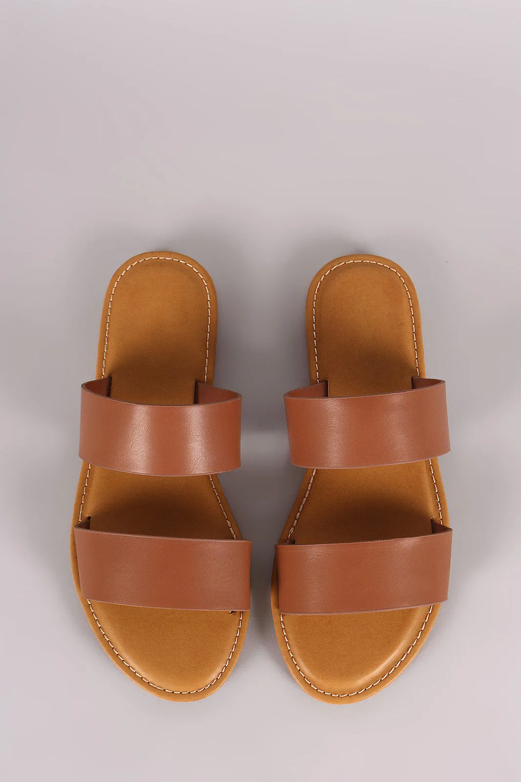 Bamboo Double Band Slide Sandal