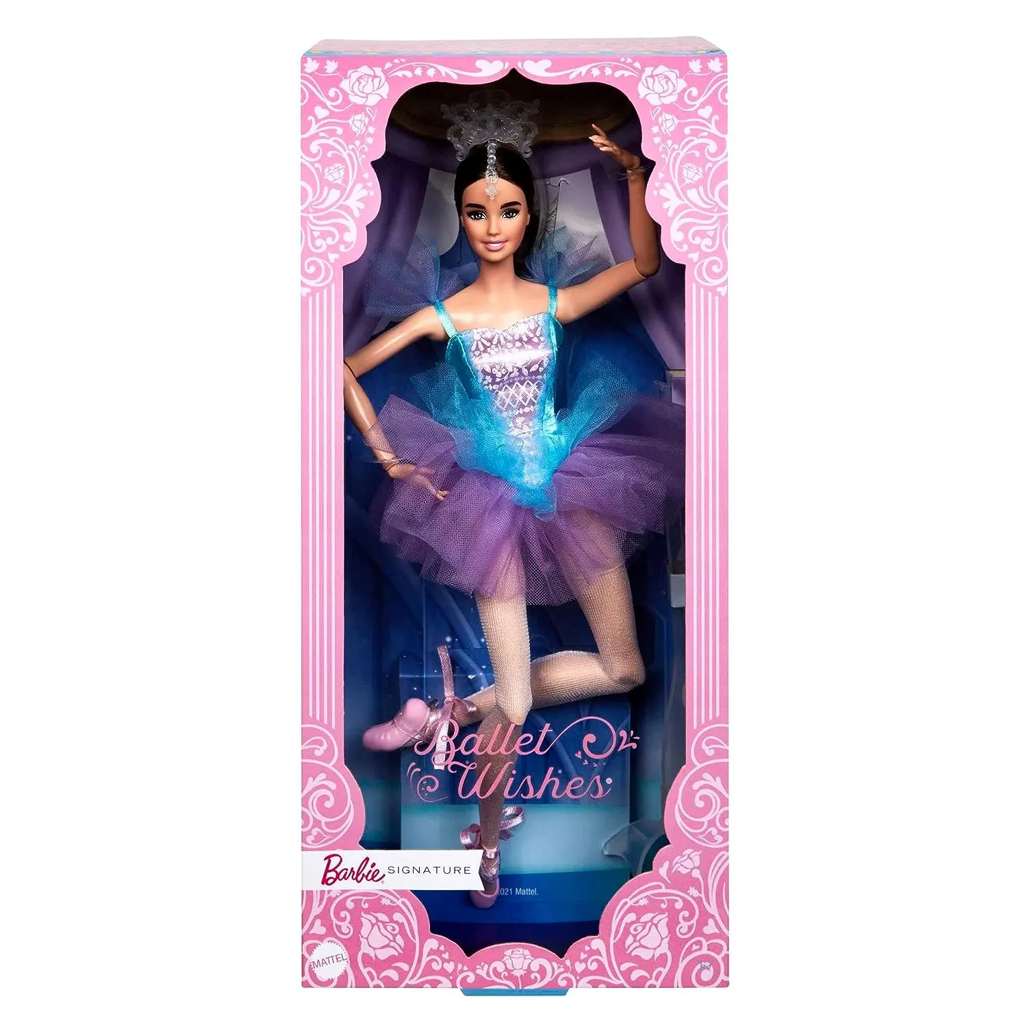 Barbie 12 Inch Signature Ballet Wishes Doll Wearing Ballerina Costume, Tutu, Pointe Shoes & Tiara for 6 Year Olds and Up