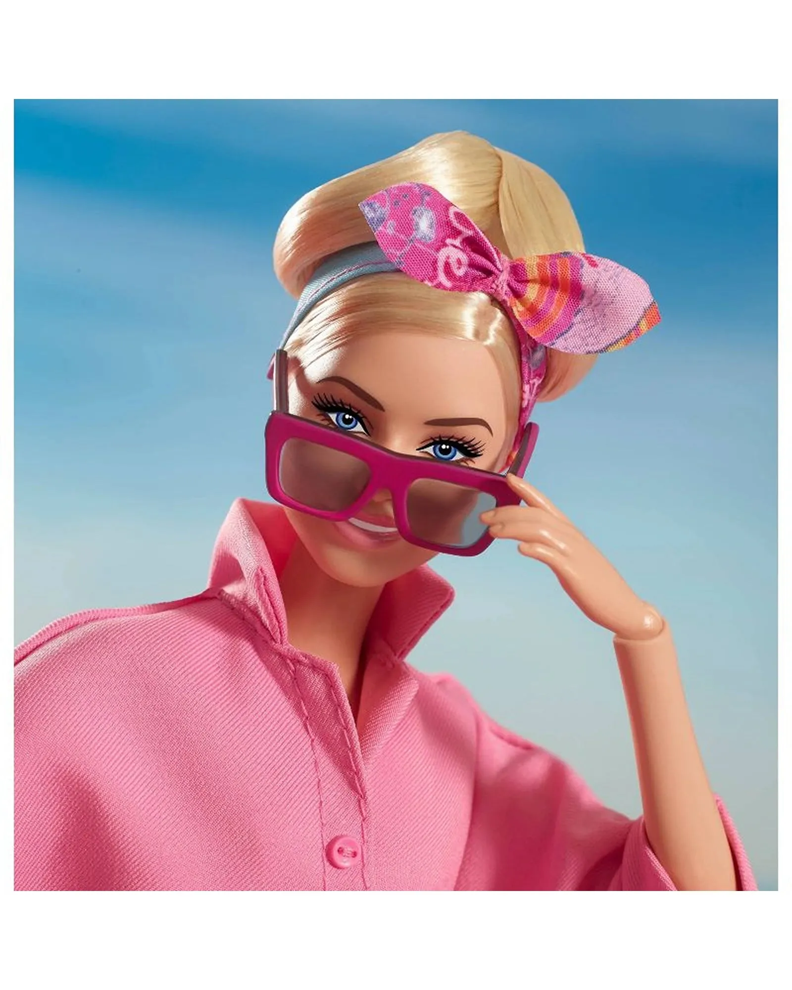 Barbie the Movie Collectible Doll, Margot Robbie As Barbie In Pink Power Jumpsuit