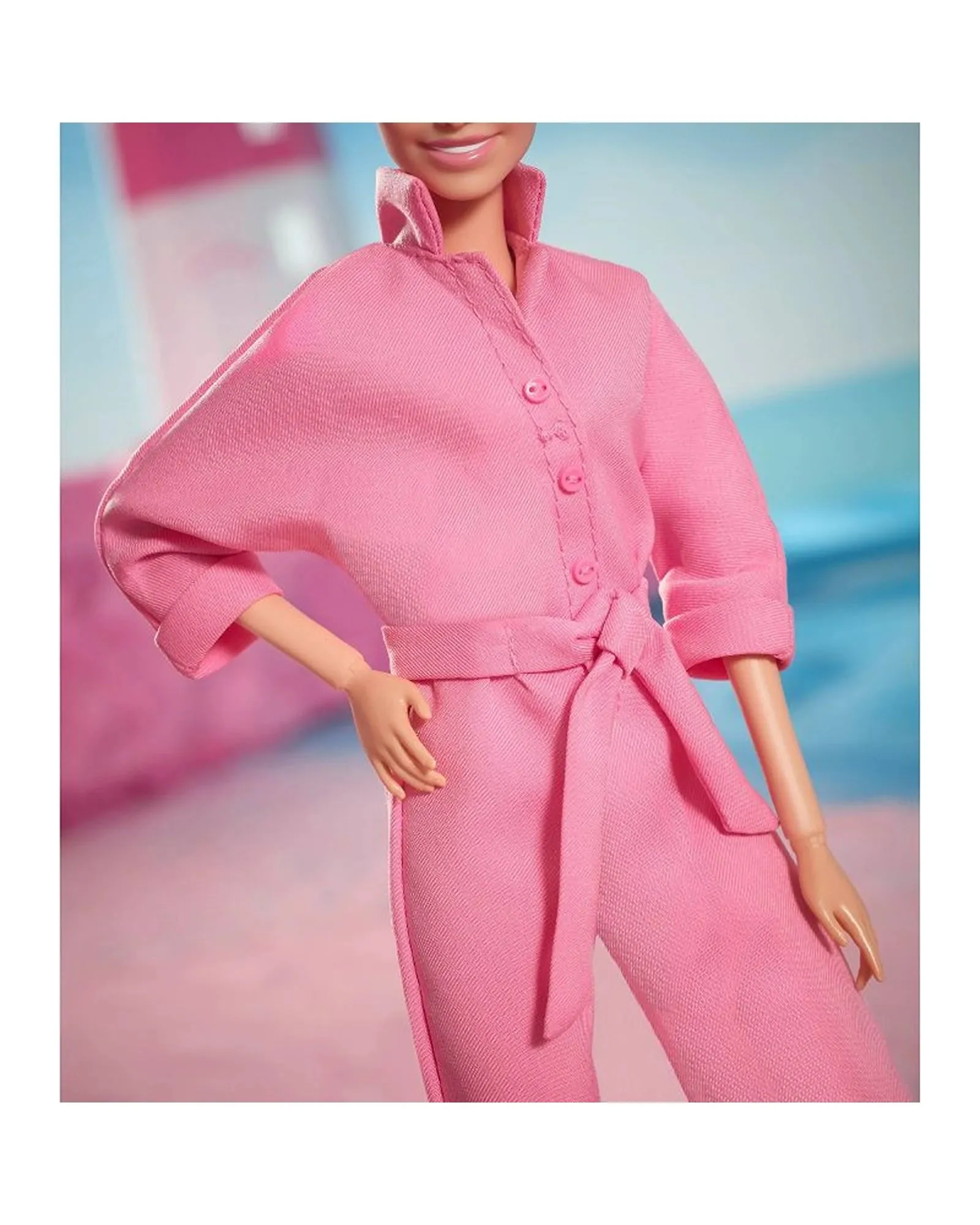 Barbie the Movie Collectible Doll, Margot Robbie As Barbie In Pink Power Jumpsuit