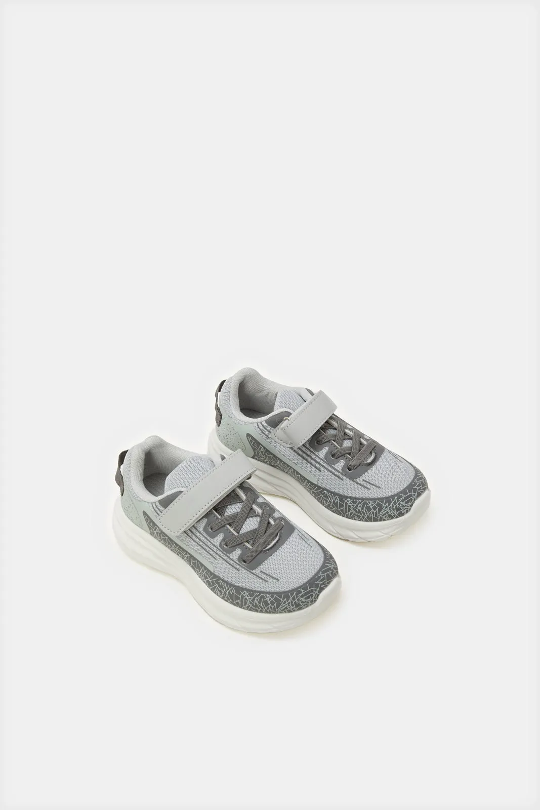 Boys Charcoal Chunky Trainers