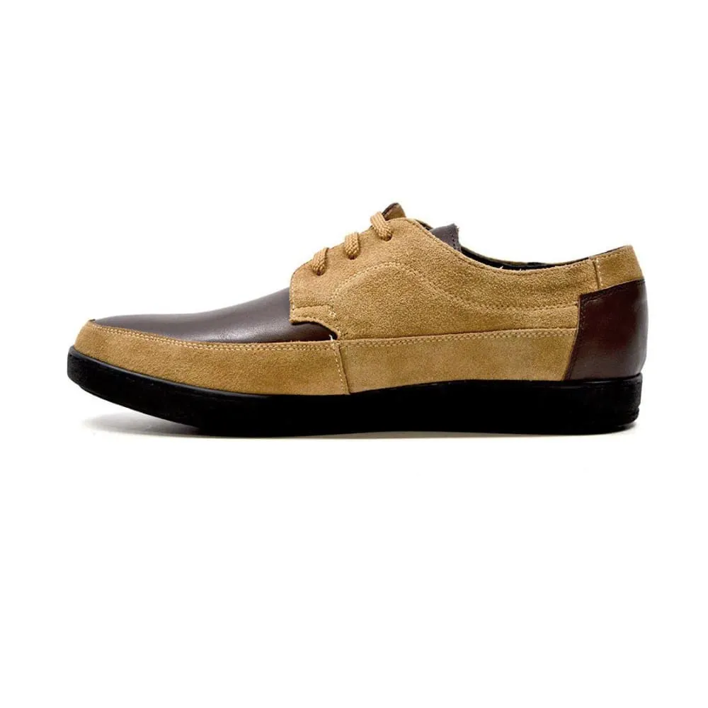 British Walkers Bristol Bally Style Men's Leather and Suede Low Top Sneakers