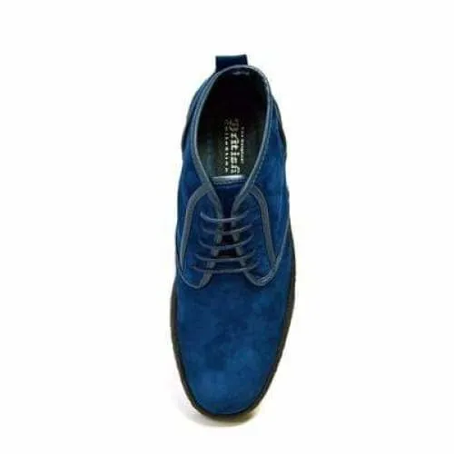 British Walkers Playboy Kaydence Men's Navy Blue Suede