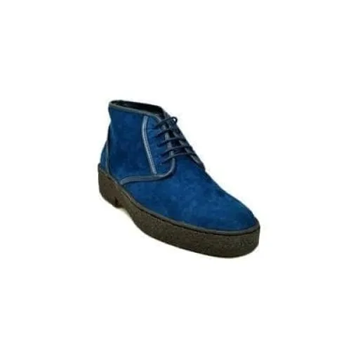 British Walkers Playboy Kaydence Men's Navy Blue Suede