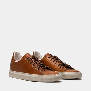 BUTTERO TANINO SNEAKERS CUOIO / BIANCO