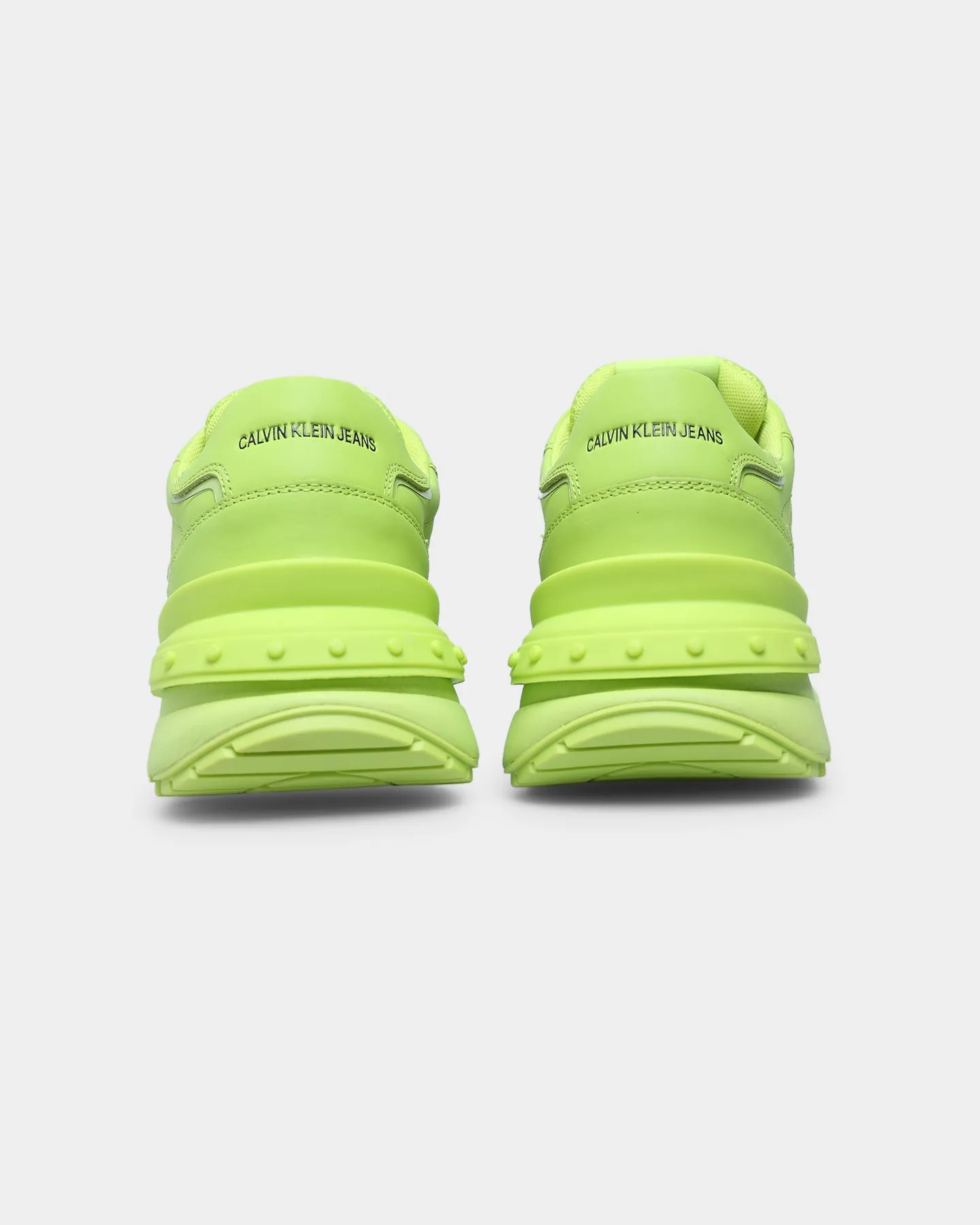 Calvin Klein Runner Lace Up Sneaker Snap Acid Lime