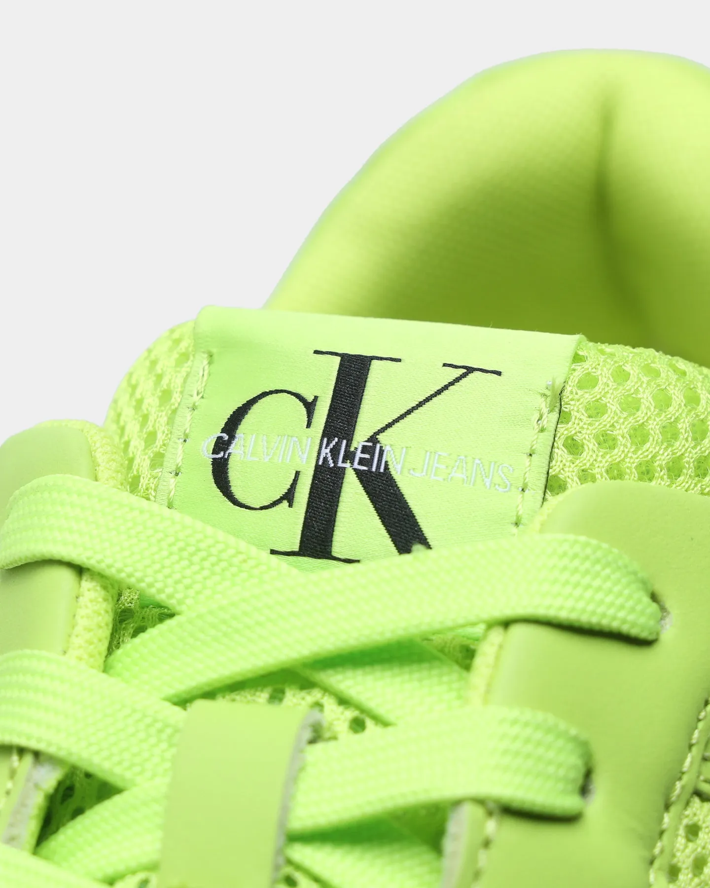 Calvin Klein Runner Lace Up Sneaker Snap Acid Lime