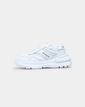 Calvin Klein Women'sRunner Lace Up Sneaker Triple White