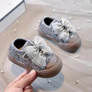 Children's Casual Shoes - Sequins Girls' Bowknot Sneakers - TSS241