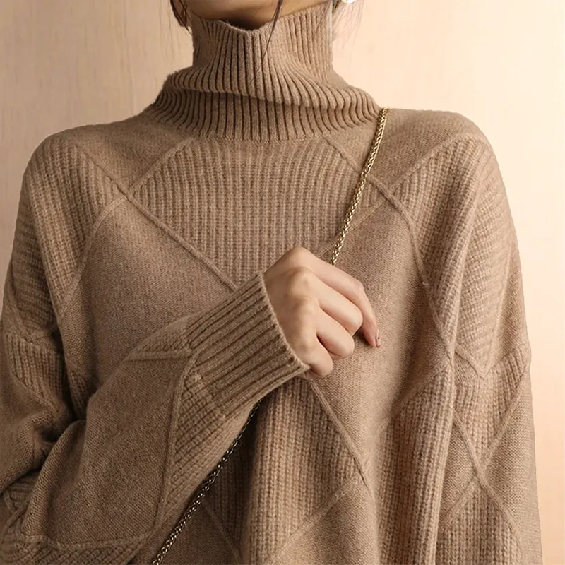 Chunky Knit Roll Turtleneck