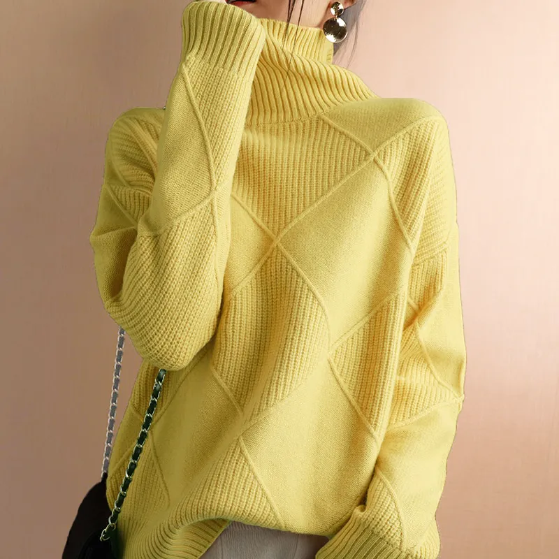 Chunky Knit Roll Turtleneck