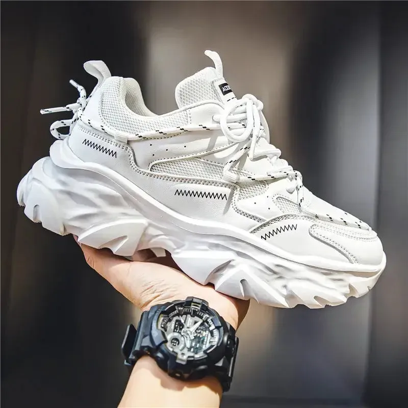 Chunky Vulcanize Double Lace Sneakers