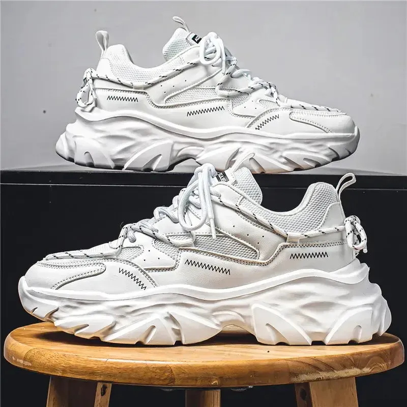 Chunky Vulcanize Double Lace Sneakers