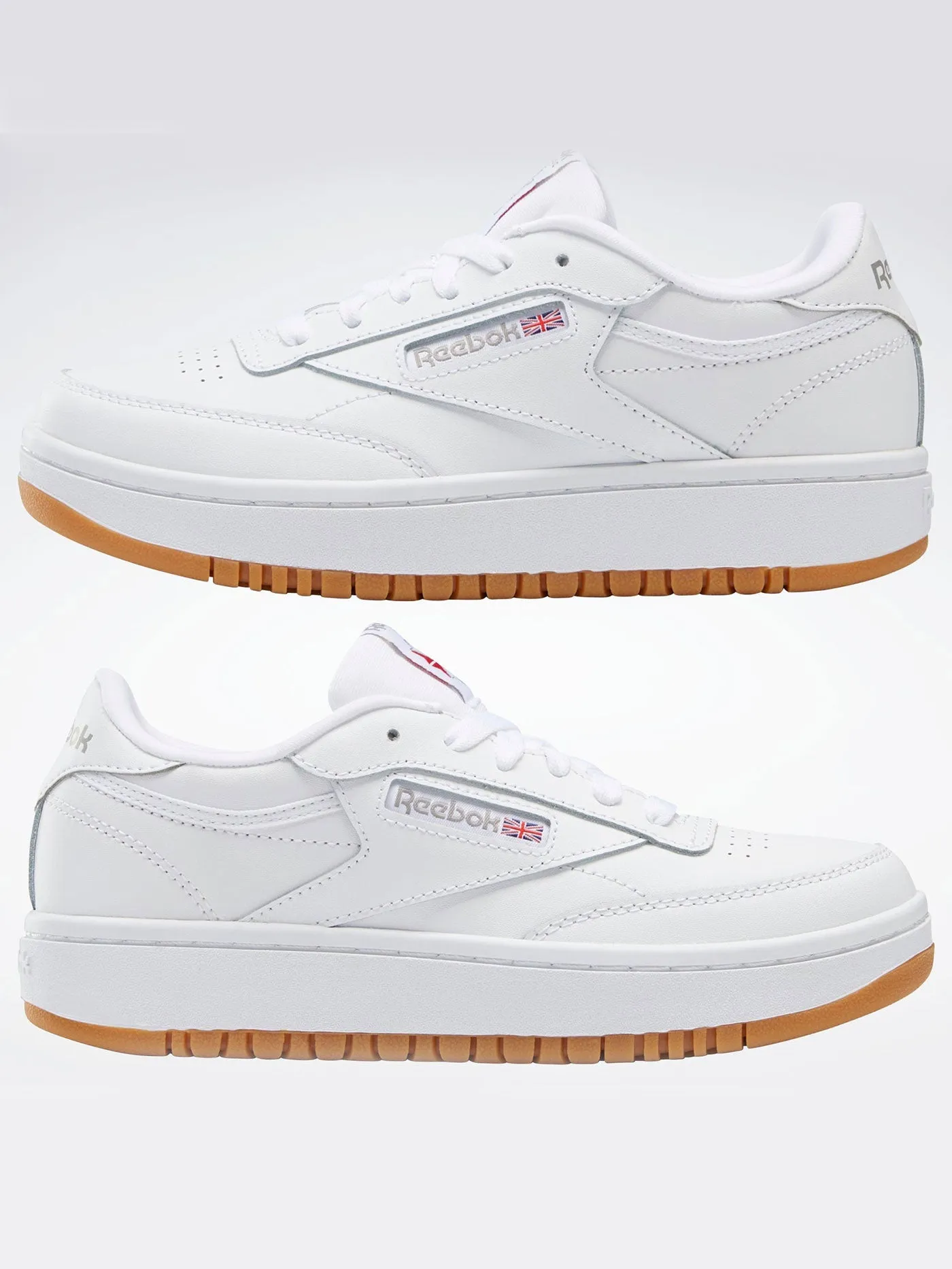 Club C Double White/White/White Shoes (Kids)