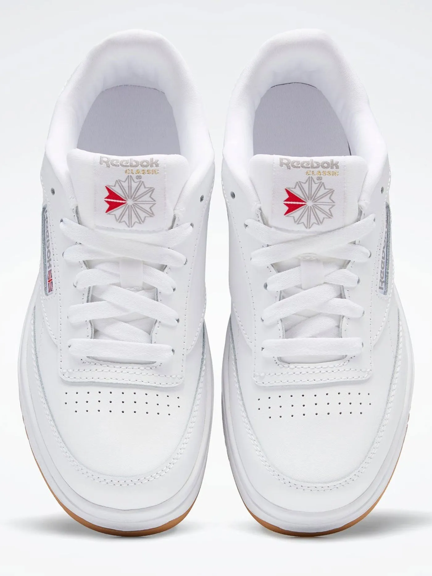 Club C Double White/White/White Shoes (Kids)