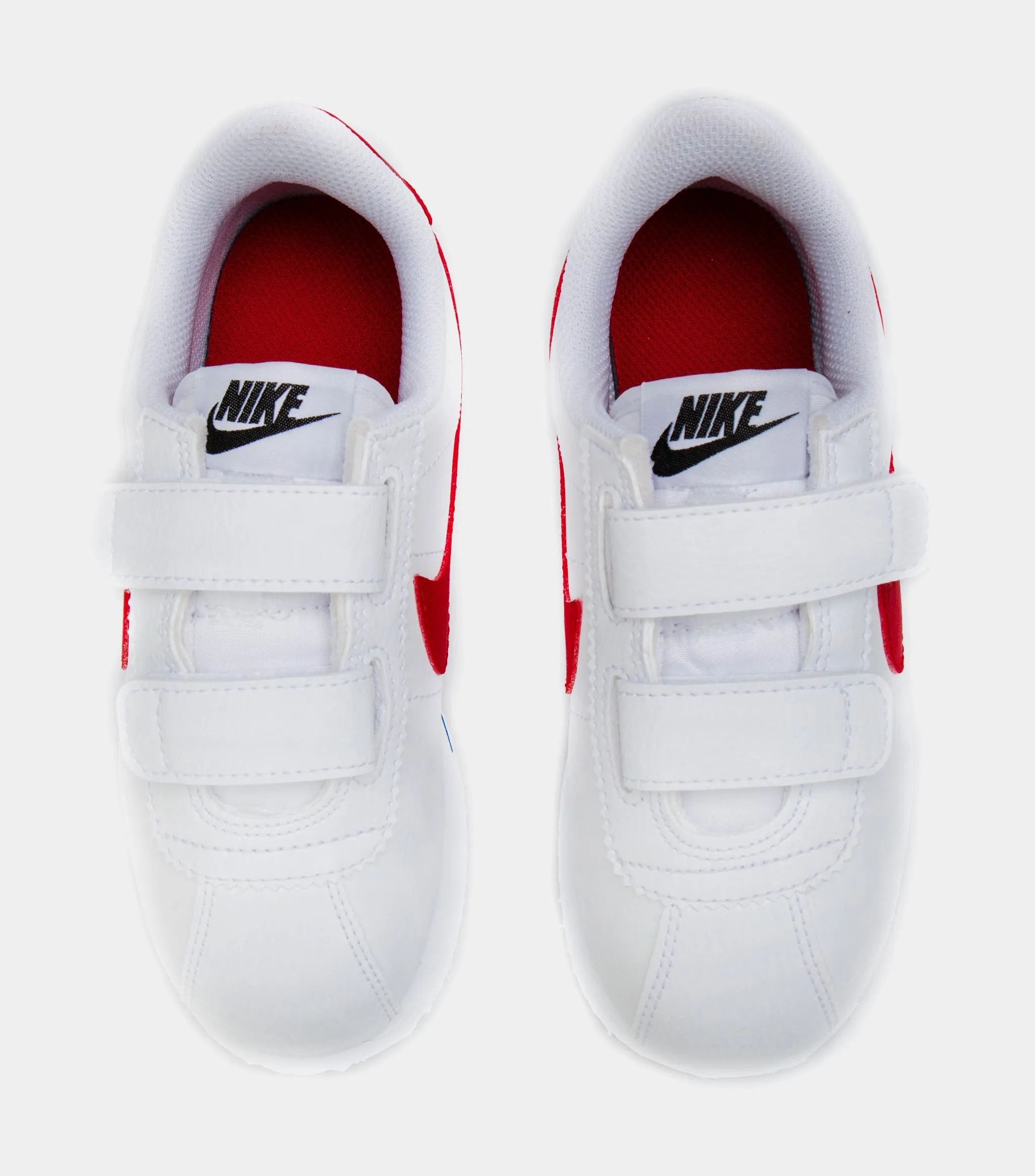 Cortez Basic SL Preschool Lifestyle Shoe (White/Red)