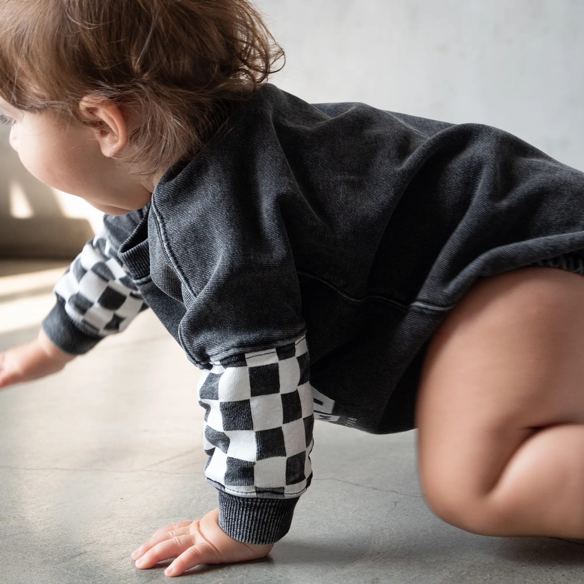 Court Culture X Everyday Leisure Checkerboard Bubble Romper