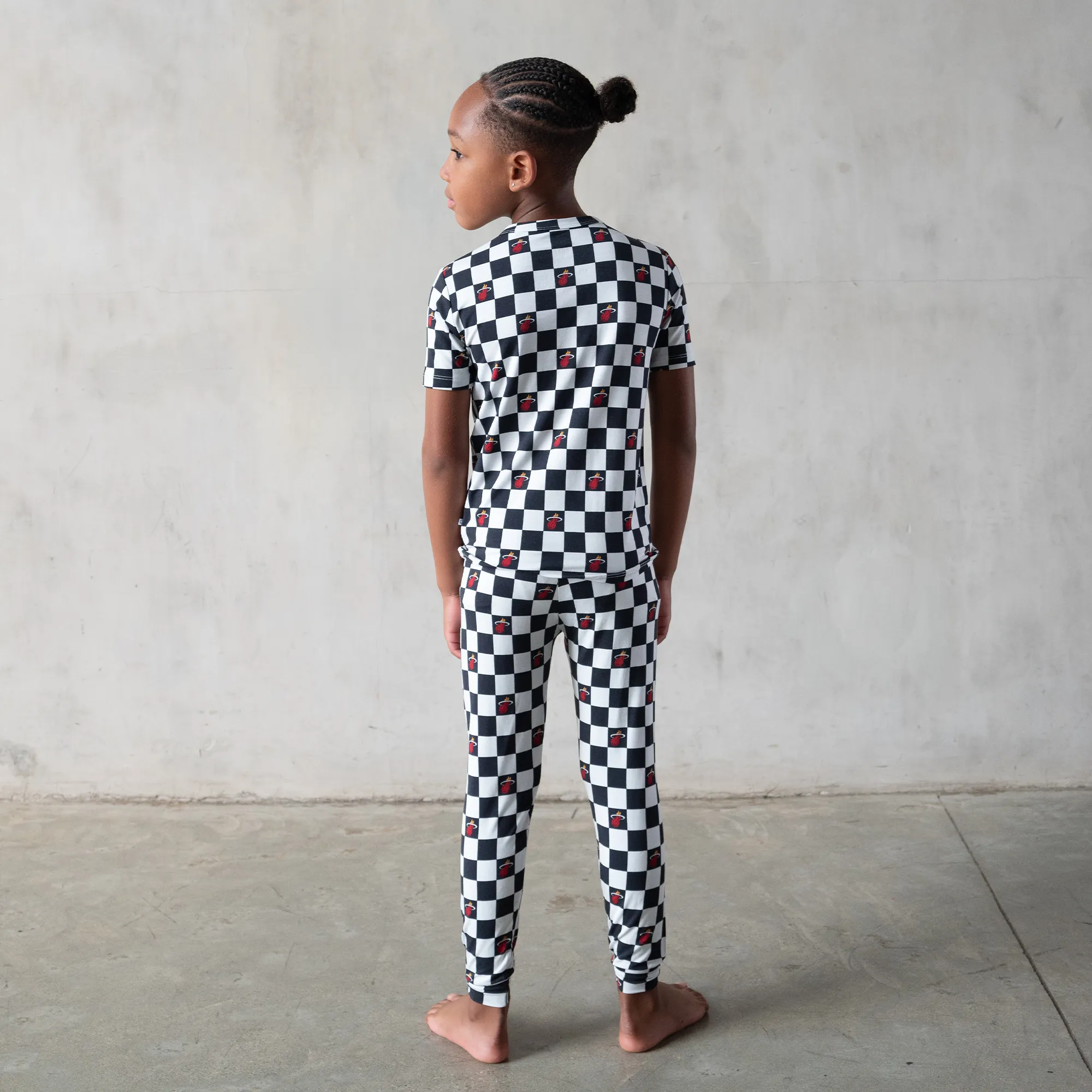 Court Culture X Everyday Leisure Checkerboard Short Sleeve PJ Set