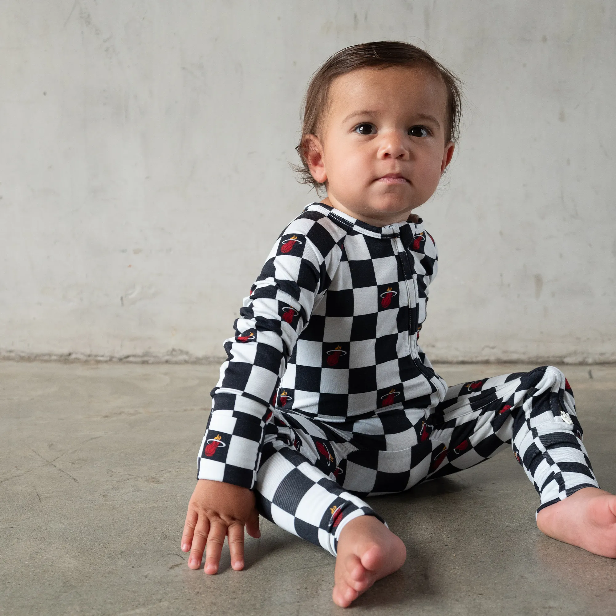 Court Culture X Everyday Leisure Checkerboard Zip Romper