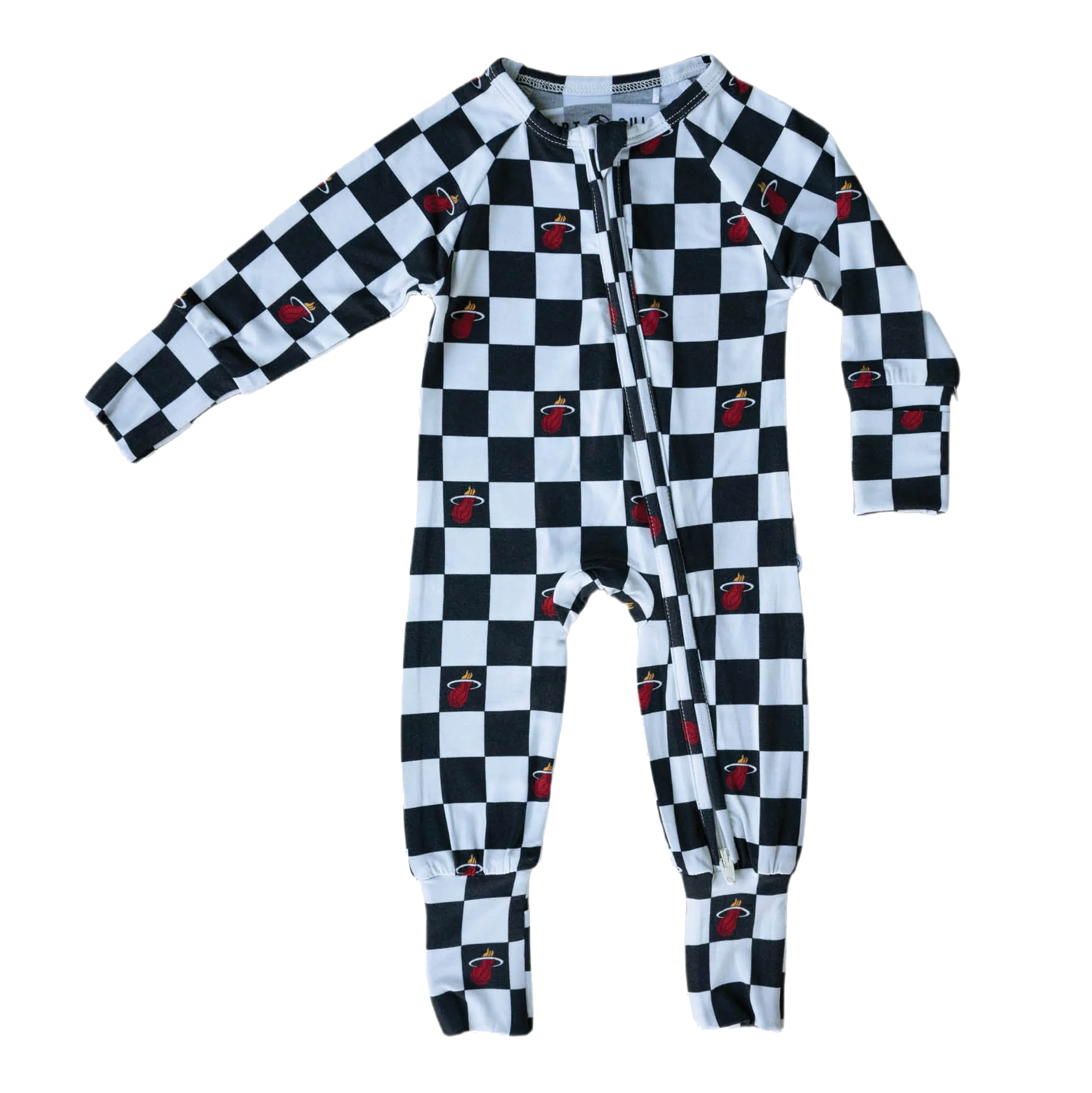 Court Culture X Everyday Leisure Checkerboard Zip Romper