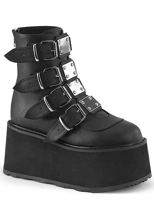 DAMNED-105 [Black] | PLATFORM BOOTS [PREORDER]