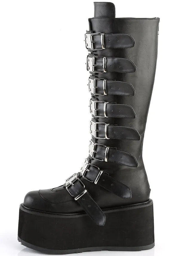 DAMNED-318 [Black] | PLATFORM BOOTS [PREORDER]