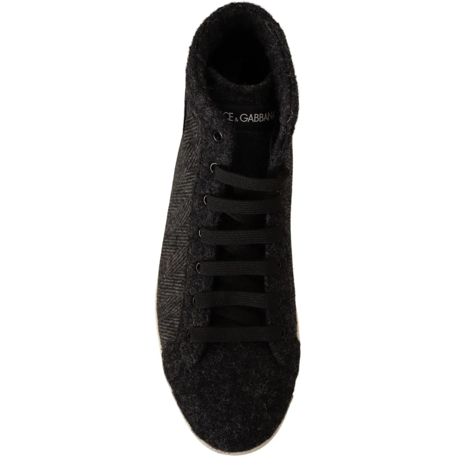 Dolce & Gabbana Elegant High Top Cotton/Wool Sneakers