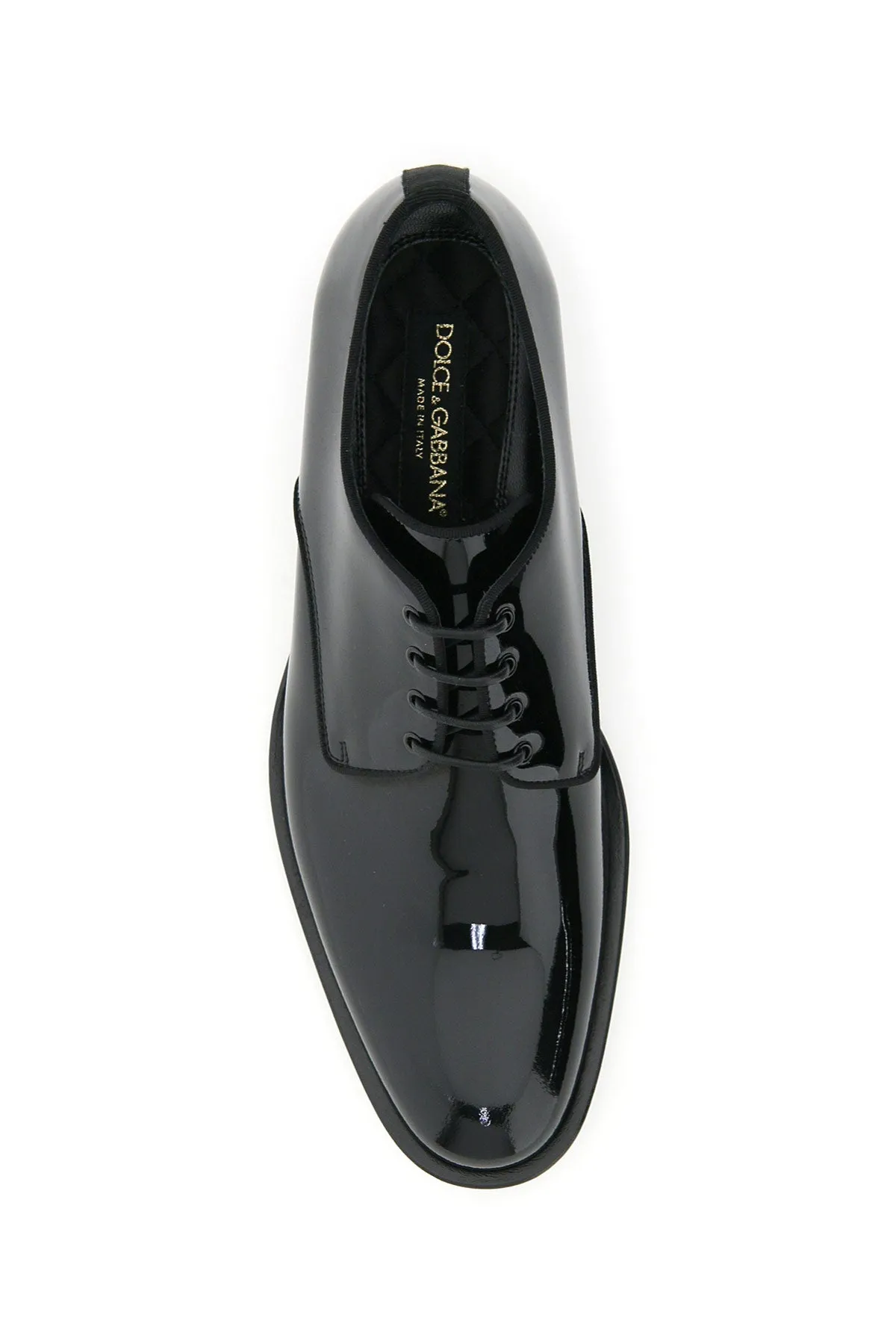 Dolce & gabbana raffaello patent lace-ups