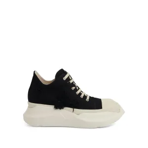 DRKSHDW Abstract Low Denim Slash Sneakers in Black/Milk