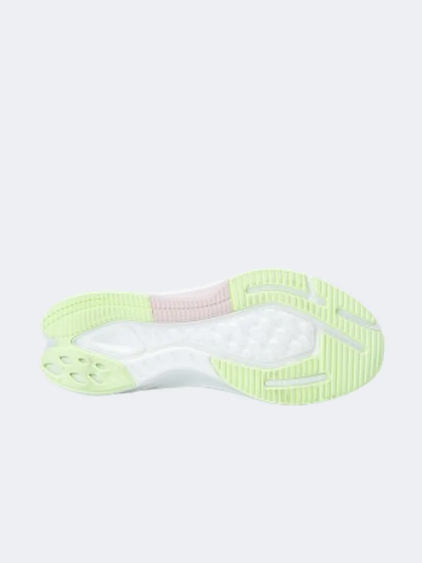 Erke Cushion Women Running Shoes White/Green/Pink