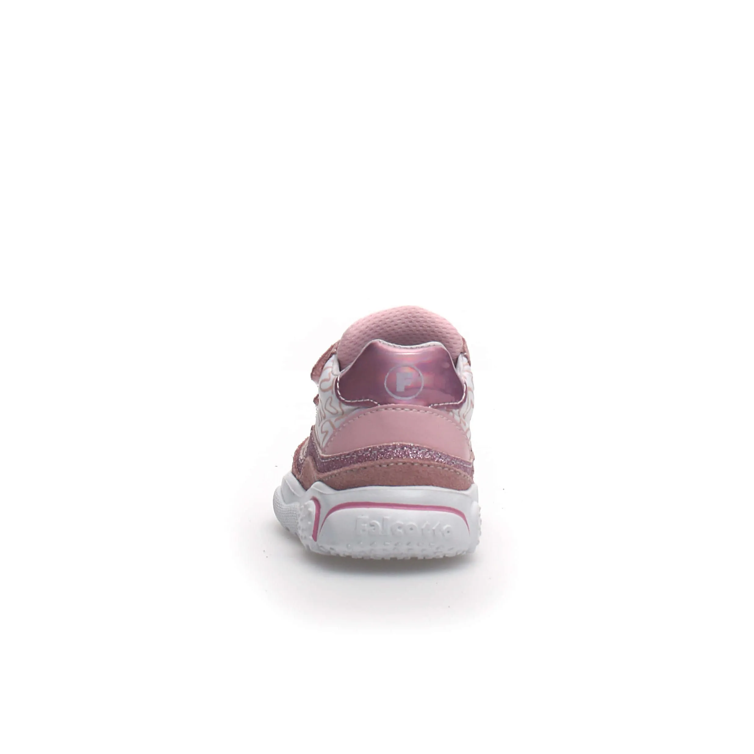 FALCOTTO - Amantea Girls Pink Sneakers in Suede and Nylon